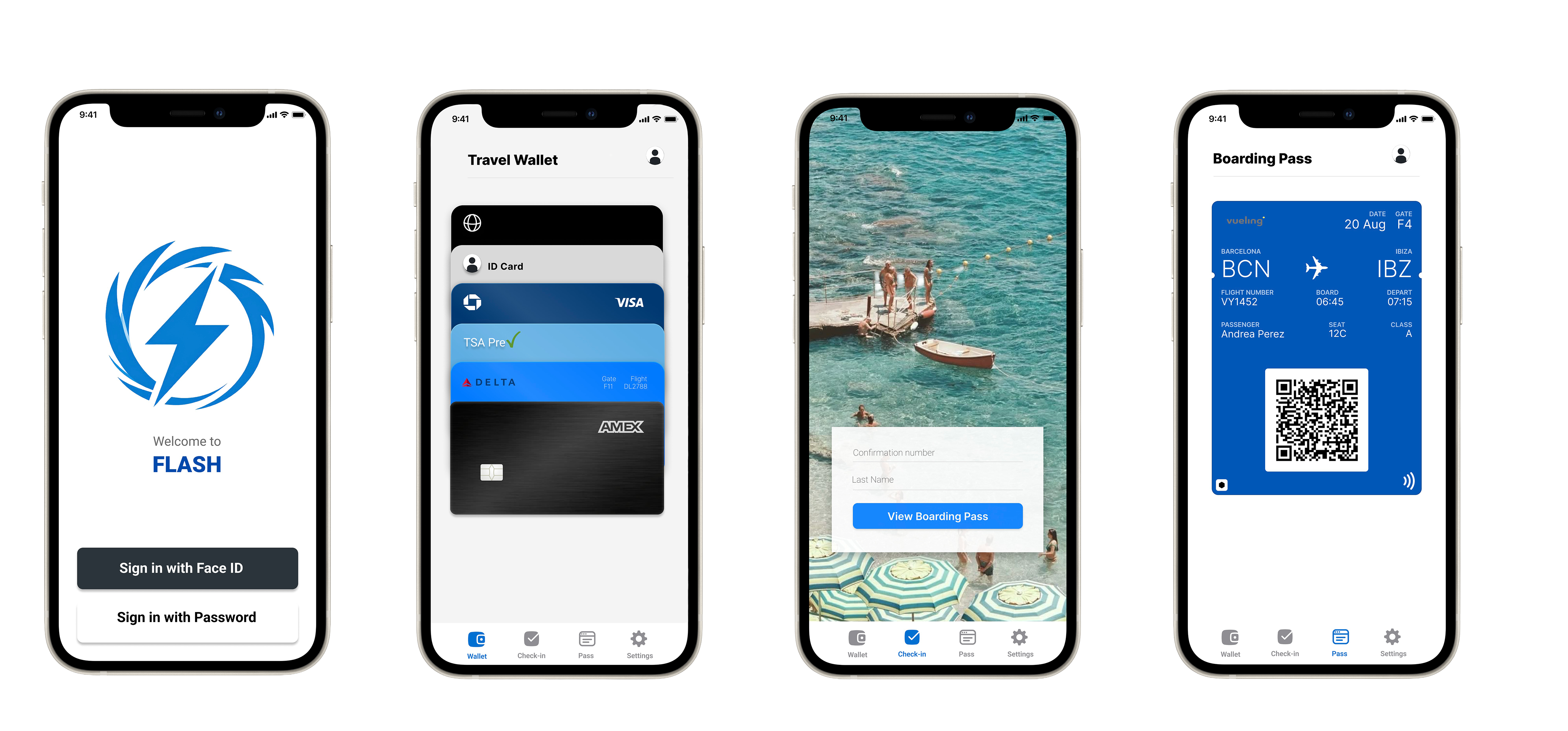 Flash case study mockup